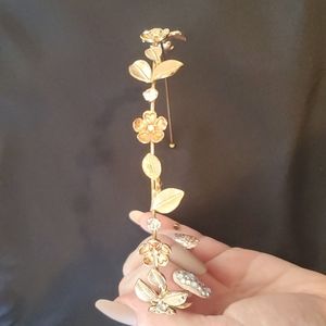 Floral Gold Headband